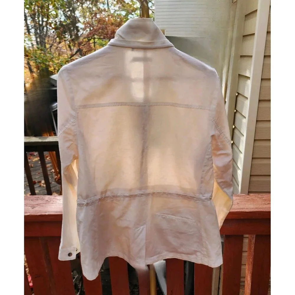 Peter Millar Women Linen/ Cotton Field Beige Discovery Jacket , Size Large‎ - Picture 3 of 15